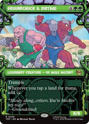 Groundchuck & Dirtbag (Showcase) card from Teenage Mutant Ninja Turtles