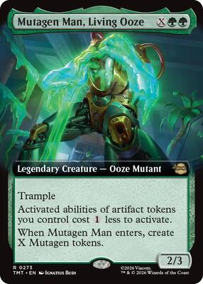 Mutagen Man, Living Ooze (Extended Art) card from Teenage Mutant Ninja Turtles