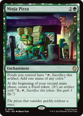 Ninja Pizza card from Commander: Teenage Mutant Ninja Turtles