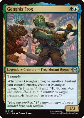 Genghis Frog card from Teenage Mutant Ninja Turtles