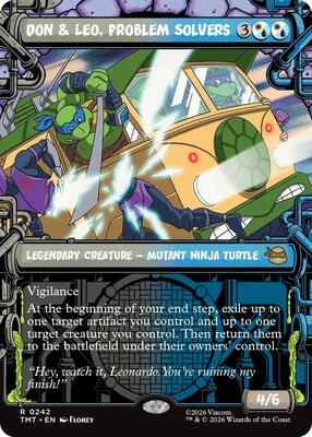 Don & Leo, Problem Solvers (Showcase) card from Teenage Mutant Ninja Turtles