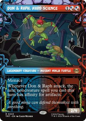 Don & Raph, Hard Science (Showcase) card from Teenage Mutant Ninja Turtles
