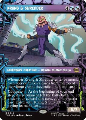 Krang & Shredder (Showcase) card from Teenage Mutant Ninja Turtles
