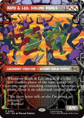 Raph & Leo, Sibling Rivals (Showcase) card from Teenage Mutant Ninja Turtles