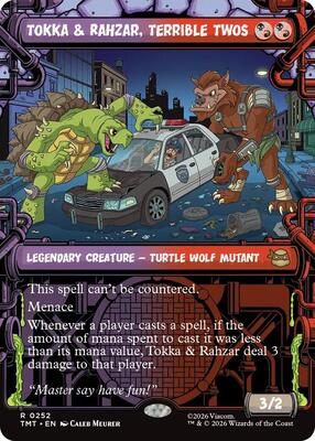 Tokka & Rahzar, Terrible Twos (Showcase) card from Teenage Mutant Ninja Turtles