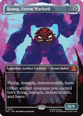 Krang, Utrom Warlord (Borderless) card from Teenage Mutant Ninja Turtles
