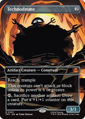 Technodrome (Borderless) card from Teenage Mutant Ninja Turtles