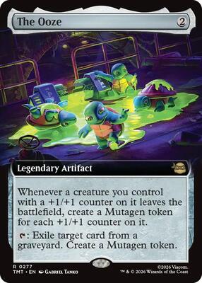 The Ooze (Extended Art) card from Teenage Mutant Ninja Turtles