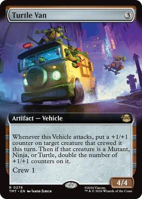 Turtle Van (Extended Art) card from Teenage Mutant Ninja Turtles
