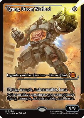 Krang, Utrom Warlord (Showcase) card from Teenage Mutant Ninja Turtles