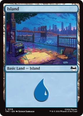 Island (0316) card from Teenage Mutant Ninja Turtles