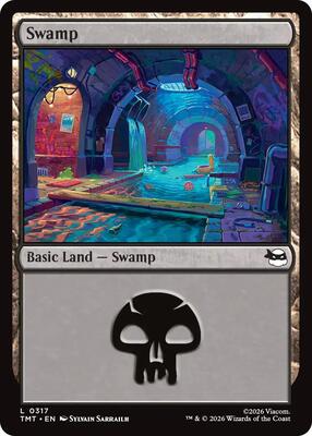 Swamp (0317) card from Teenage Mutant Ninja Turtles