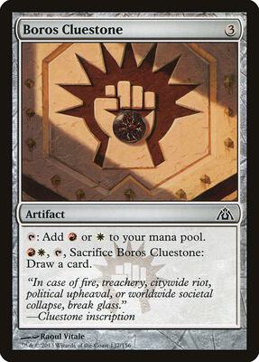 Boros Cluestone card from Dragon's Maze