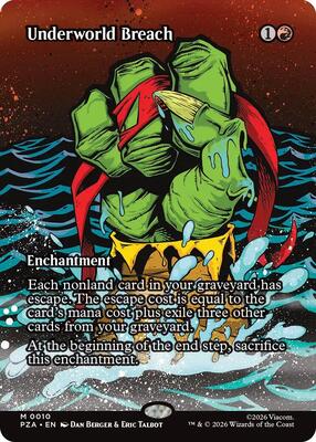 Underworld Breach (Borderless) card from Teenage Mutant Ninja Turtles Source Material