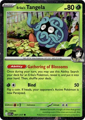 Erika's Tangela - 007/217 (Cosmos Holo) card from Miscellaneous Cards & Products