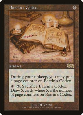 Barrin's Codex card from Urza's Saga