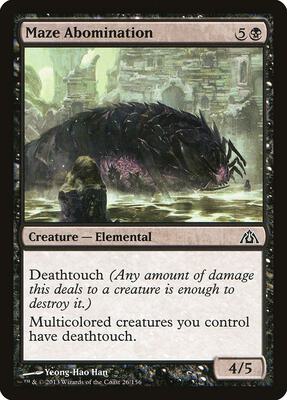 Maze Abomination card from Dragon's Maze
