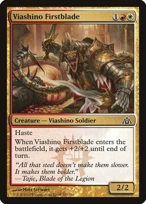 Viashino Firstblade card from Dragon's Maze