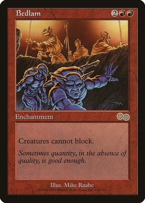 Bedlam card from Urza's Saga