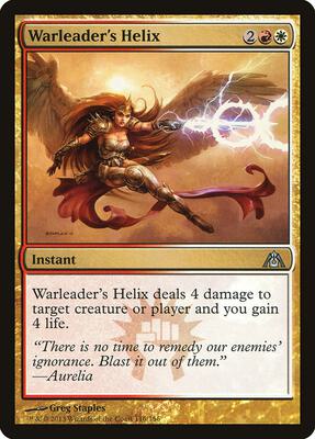 Warleader's Helix card from Dragon's Maze