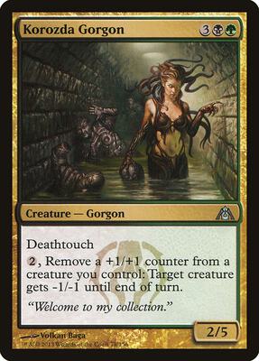 Korozda Gorgon card from Dragon's Maze