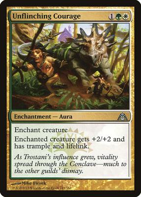 Unflinching Courage card from Dragon's Maze