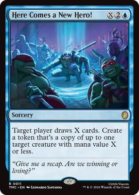 Here Comes a New Hero! card from Commander: Teenage Mutant Ninja Turtles