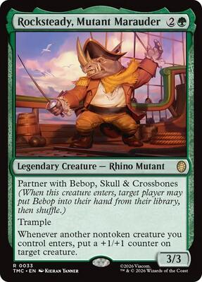 Rocksteady, Mutant Marauder card from Commander: Teenage Mutant Ninja Turtles