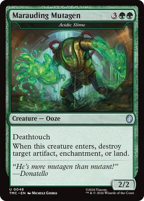Marauding Mutagen - Acidic Slime card from Commander: Teenage Mutant Ninja Turtles