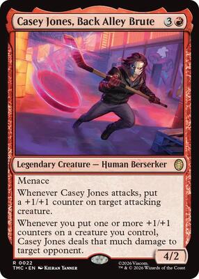 Casey Jones, Back Alley Brute card from Commander: Teenage Mutant Ninja Turtles