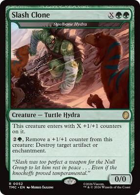 Slash Clone - Steelbane Hydra card from Commander: Teenage Mutant Ninja Turtles