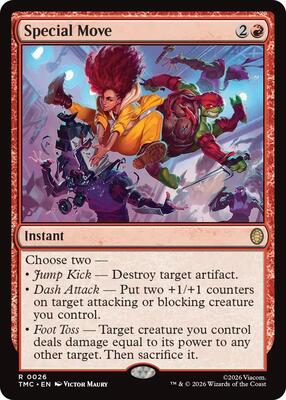 Special Move card from Commander: Teenage Mutant Ninja Turtles