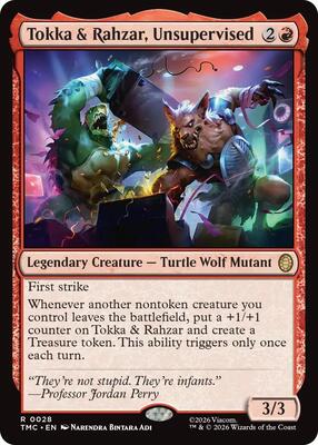 Tokka & Rahzar, Unsupervised card from Commander: Teenage Mutant Ninja Turtles