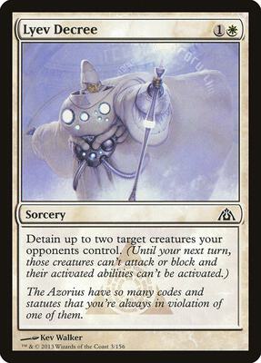 Lyev Decree card from Dragon's Maze
