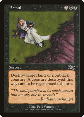 Befoul card from Urza's Saga