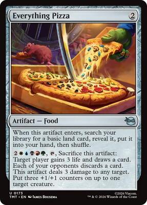 Everything Pizza card from Teenage Mutant Ninja Turtles