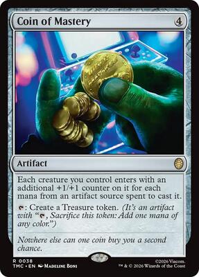 Coin of Mastery card from Commander: Teenage Mutant Ninja Turtles