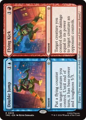 Double Jump // Flying Kick card from Commander: Teenage Mutant Ninja Turtles