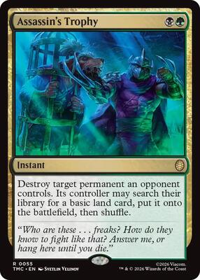 Assassin's Trophy card from Commander: Teenage Mutant Ninja Turtles