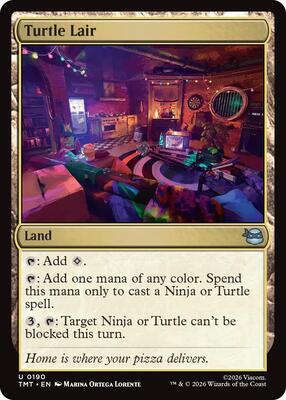 Turtle Lair card from Teenage Mutant Ninja Turtles