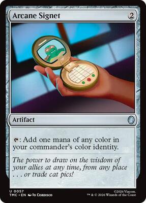 Arcane Signet card from Commander: Teenage Mutant Ninja Turtles