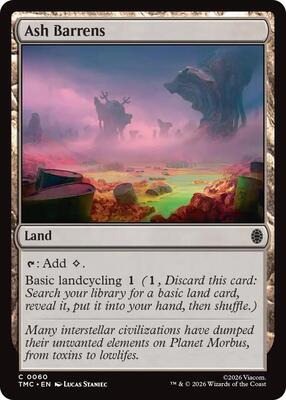 Ash Barrens card from Commander: Teenage Mutant Ninja Turtles