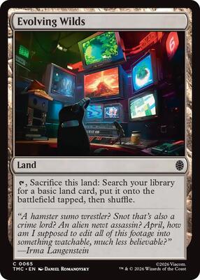 Evolving Wilds card from Commander: Teenage Mutant Ninja Turtles