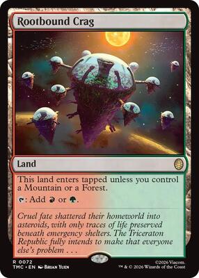 Rootbound Crag card from Commander: Teenage Mutant Ninja Turtles