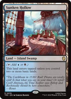 Sunken Hollow card from Commander: Teenage Mutant Ninja Turtles