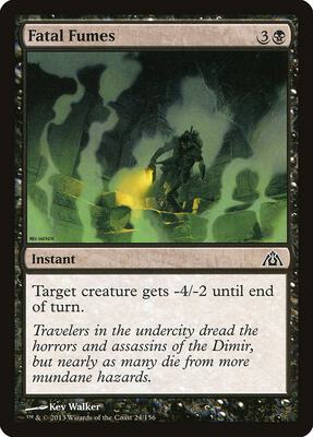 Fatal Fumes card from Dragon's Maze
