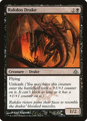 Rakdos Drake card from Dragon's Maze