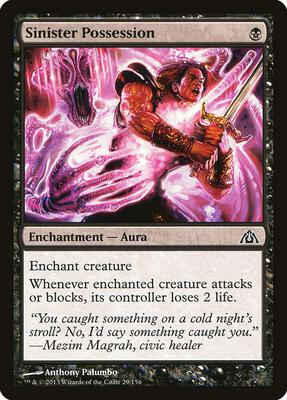 Sinister Possession card from Dragon's Maze