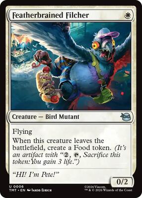 Featherbrained Filcher card from Teenage Mutant Ninja Turtles