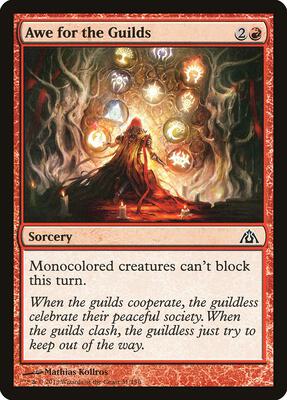 Awe for the Guilds card from Dragon's Maze